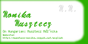 monika musztecz business card